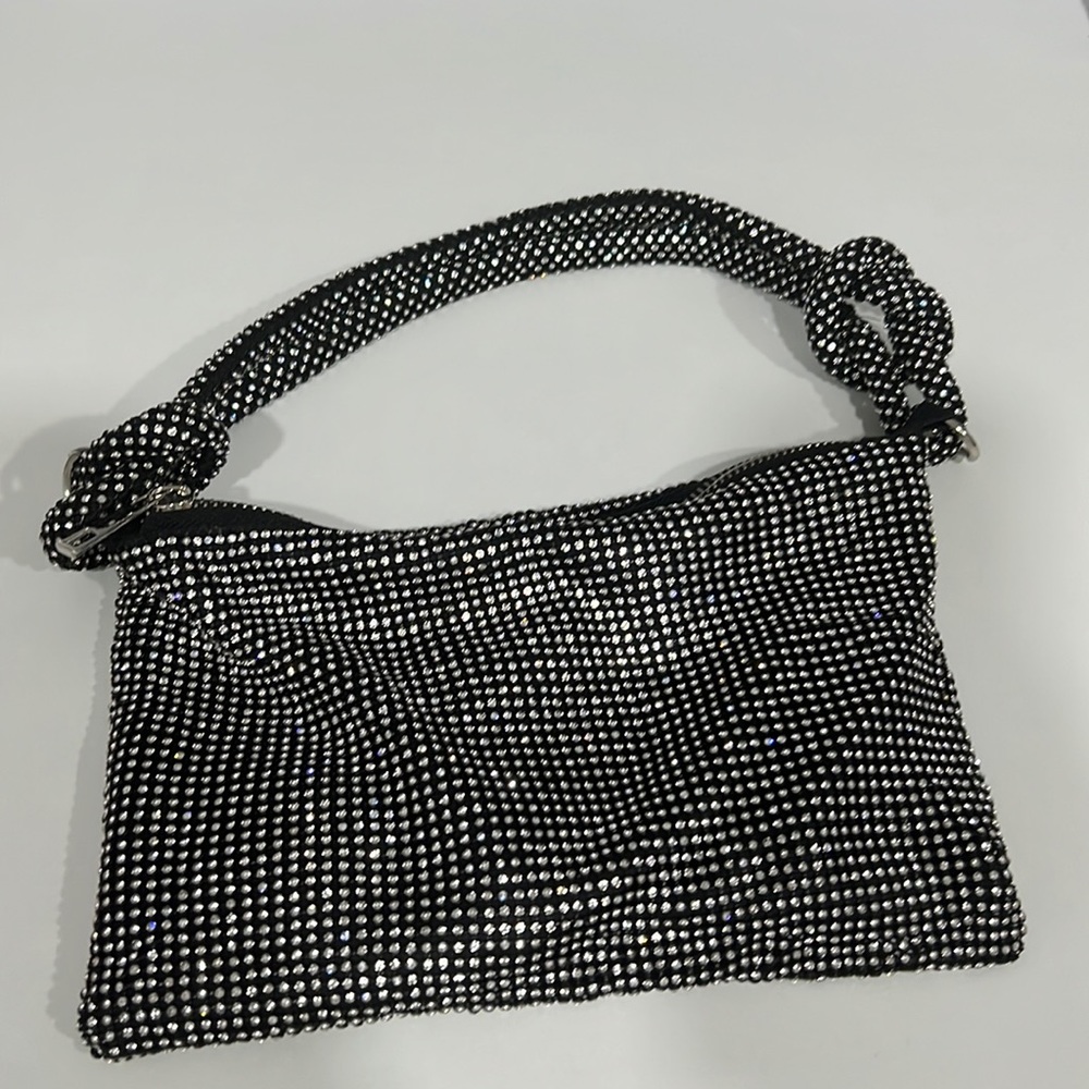 sequin purse black sparkly